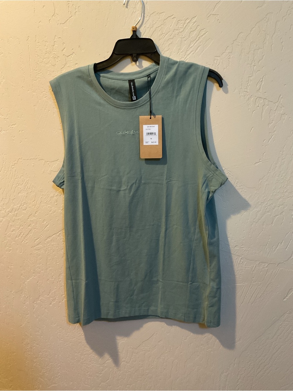 Quiksilver Mens Muscle Tee in Sage Green medium